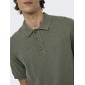 ONLY & SONS Loui Regular Strik Polo - Castor Gray