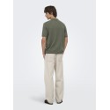 ONLY & SONS Loui Regular Strik Polo - Castor Gray