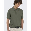ONLY & SONS Loui Regular Strik Polo - Castor Gray