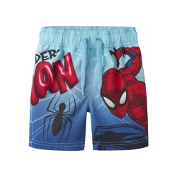 NAME IT Mini Malte Spiderman Lange Badeshorts - Bluefish