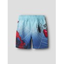 NAME IT Mini Malte Spiderman Lange Badeshorts - Bluefish