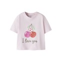 NAME IT  Mini Vilinse Kort T-shirt - Cradle Pink