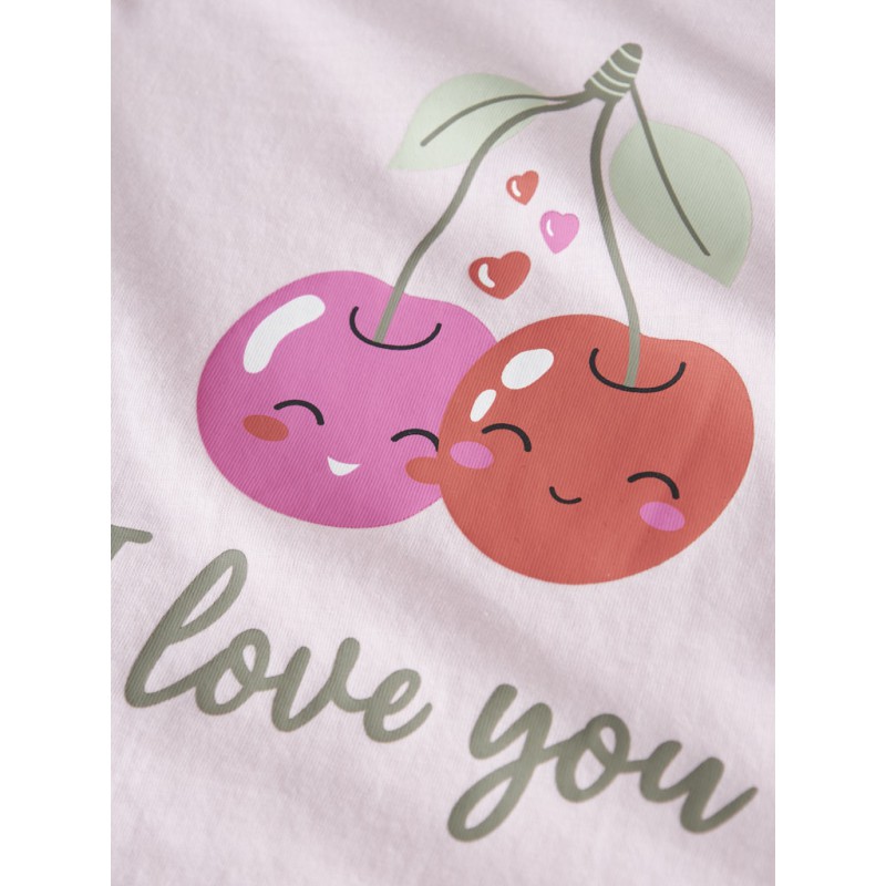 NAME IT  Mini Vilinse Kort T-shirt - Cradle Pink