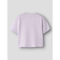 NAME IT Mini Vilinse Kort T-shirt - Lavender Fog