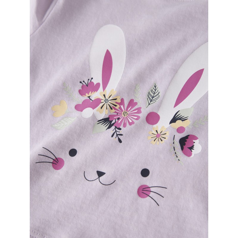 NAME IT Mini Vilinse Kort T-shirt - Lavender Fog