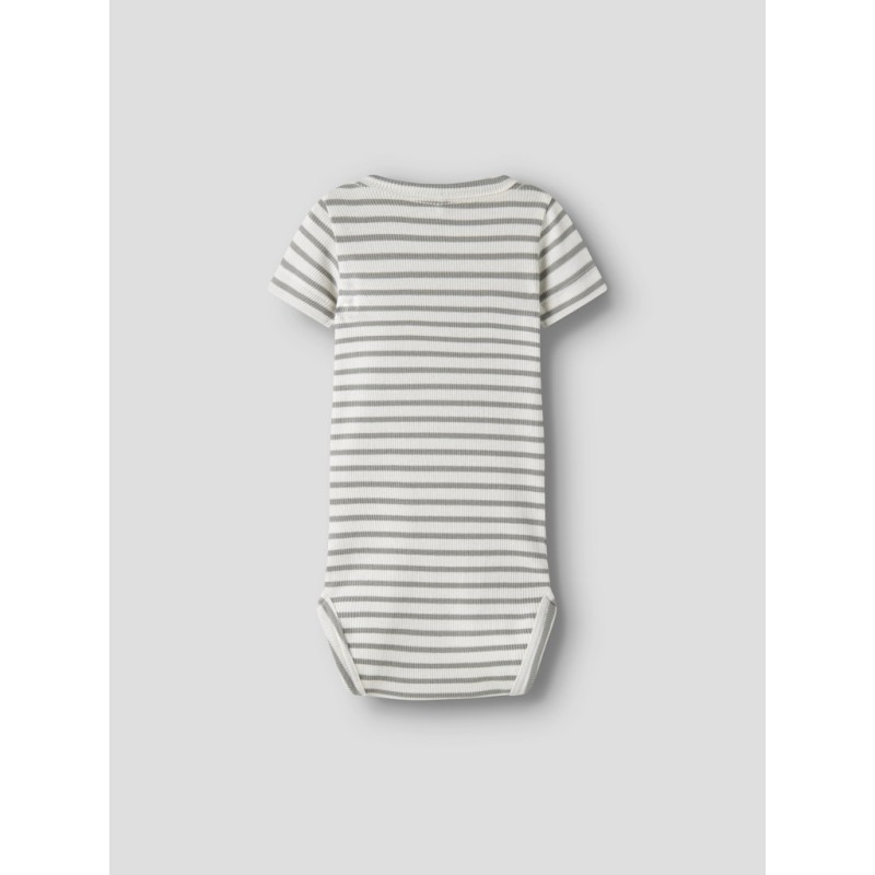 NAME IT Baby Bani Kortærmet Bodystocking - Shadow