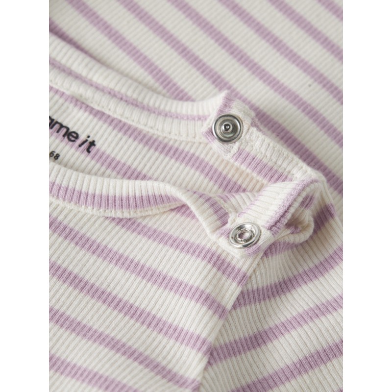 NAME IT Baby Bani Kortærmet Bodystocking - Fragrant Lilac