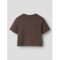 NAME IT Kids Denys Kortærmet Regular Top - Chocolate Martini