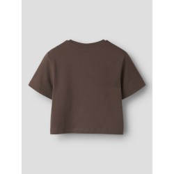 NAME IT Kids Denys Kortærmet Regular Top - Chocolate Martini