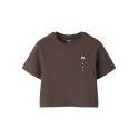 NAME IT Kids Denys Kortærmet Regular Top - Chocolate Martini