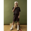 NAME IT Kids Demu S/S Shorts Sæt - Chocolate Martini