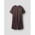 NAME IT Mini Demu S/S Shorts Sæt - Chocolate Martini