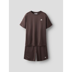 NAME IT Mini Demu S/S Shorts Sæt - Chocolate Martini