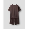 NAME IT Mini Demu S/S Shorts Sæt - Chocolate Martini