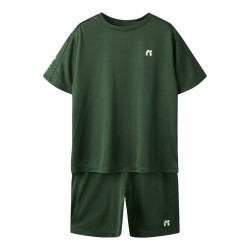 NAME IT Kids Demu S/S Shorts Sæt - Greener Pastures