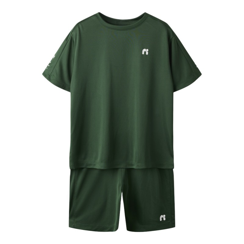 NAME IT Kids Demu S/S Shorts Sæt - Greener Pastures
