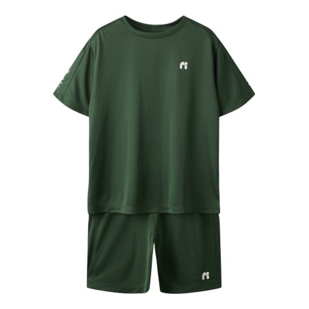 NAME IT Kids Demu S/S Shorts Sæt - Greener Pastures