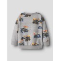 NAME IT Mini Dali Regular Sweatshirt - Grey Melange
