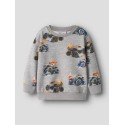 NAME IT Mini Dali Regular Sweatshirt - Grey Melange