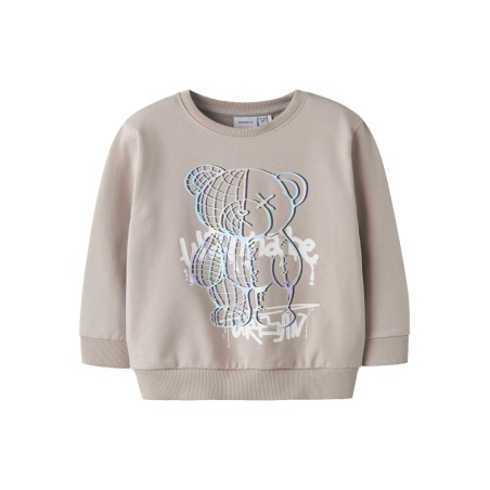 NAME IT Mini Donvu Regular Sweatshirt - Chateau Gray