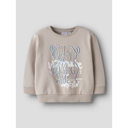 NAME IT Mini Donvu Regular Sweatshirt - Chateau Gray