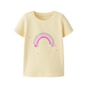NAME IT Mini Dottas S/S Top - Pear Sorbet