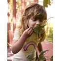 NAME IT Mini Dottas S/S Top - Pear Sorbet