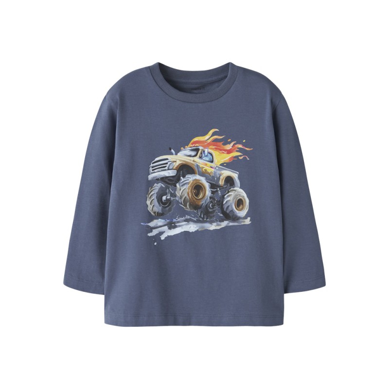 NAME IT Mini Disa L/S Regular Bluse - Vintage Indigo