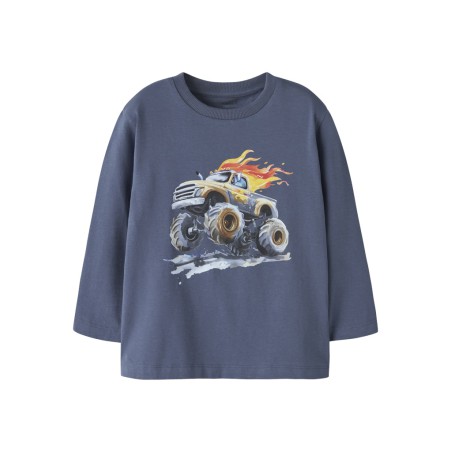 NAME IT Mini Disa L/S Regular Bluse - Vintage Indigo