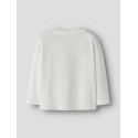 NAME IT Mini Votea L/S Regular Bluse - Cloud Dancer