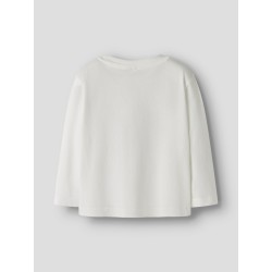 NAME IT Mini Votea L/S Regular Bluse - Cloud Dancer