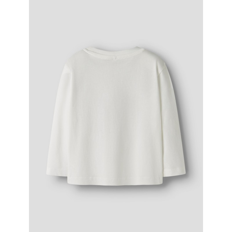 NAME IT Mini Votea L/S Regular Bluse - Cloud Dancer