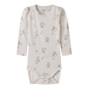 NAME IT Baby Dia Kab L/S Bodystocking - Peyote Melange