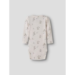NAME IT Baby Dia Kab L/S Bodystocking - Peyote Melange