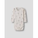NAME IT Baby Dia Kab L/S Bodystocking - Peyote Melange