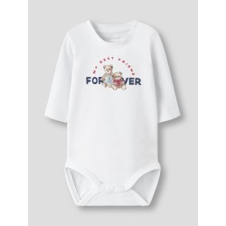 NAME IT Baby Door L/S Bodystocking - Bright White