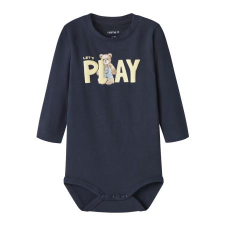 NAME IT Baby Door L/S Bodystocking - Navy Blazer