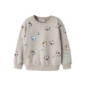 NAME IT Mini davis L/S Fodbold Sweatshirt - Pure Cashmere
