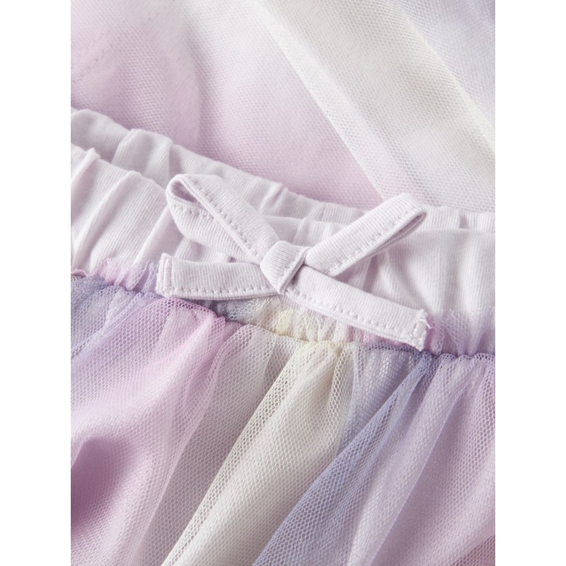 NAME IT Mini Dotiana Nederdel - Lavender Fog