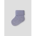 NAME IT Baby Nobba Rib Strik Sokker - Lavender Gray
