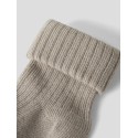 NAME IT Baby Nobbu Rib Strik Sokker - Chateau Gray