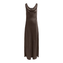 JDY Ines Vandfald Maxi Kjole - Shopping Bag"Brun"