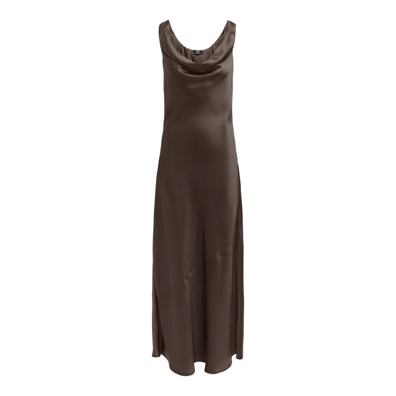 JDY Ines Vandfald Maxi Kjole - Shopping Bag"Brun"