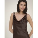 JDY Ines Vandfald Maxi Kjole - Shopping Bag"Brun"