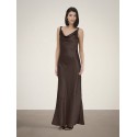 JDY Ines Vandfald Maxi Kjole - Shopping Bag"Brun"