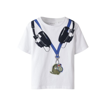 NAME IT MINI Henni kortærmet t-shirt - Bright White