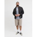 JACK & JONES PLUS Cassis rush bomber jakke - Black