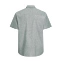 JACK & JONES PLUS Blusummer kortærmet hør skjorte - Laurel Wreath