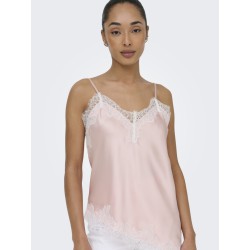 ONLY Bella Strop satin Blonde Top - Lotus