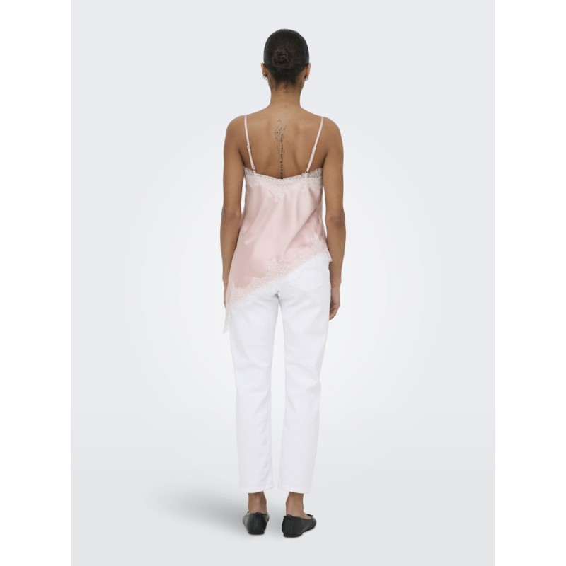 ONLY Bella Strop satin Blonde Top - Lotus